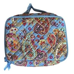 Vera Bradley Cotton LAY FLAT LUNCH BOX  Insulated Tote in "Provence Paisley"